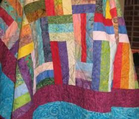 Amazing Batik Quilt - Quilt Pattern - Jelly Roll friendly - Beginner